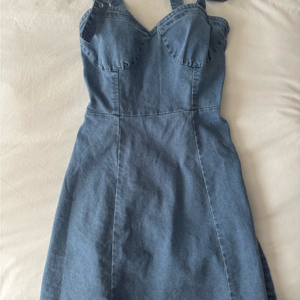 Blue Denim Dress FashionNova